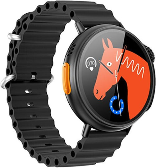 Hoco Y18 Smartwatch με Παλμογράφο (Μαύρο)