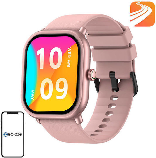 Zeblaze GTS 3 Pro 46mm Smartwatch με Παλμογράφο (Ροζ)