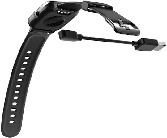 Q&Q Citrea Smartwatch mit Pulsmesser (Schwarz)