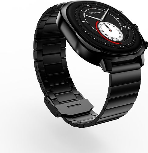 HiFuture AIX Stainless Steel Αδιάβροχο Smartwatch με Παλμογράφο (Μαύρο)
