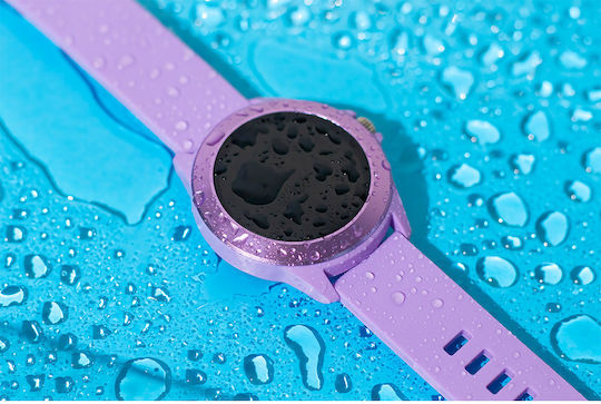 Forever Forever Colorum CW-300 43mm Smartwatch with Heart Rate Monitor (Purple)