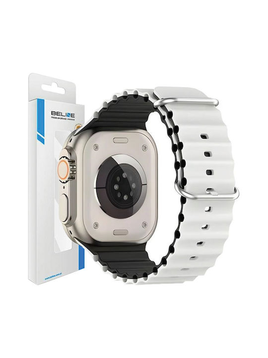 Beline Curea Silicon Alb (Apple Watch 38/40/41/42mm)