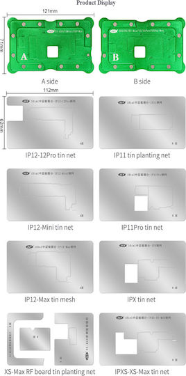 Стойка за ремонт на дънна платка Jly Bst-1023aplus Iphone Bga шаблони