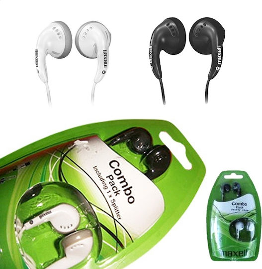 Maxell Ebc2 In-ear Handsfree Ακουστικά με Βύσμα 3.5mm Λευκό