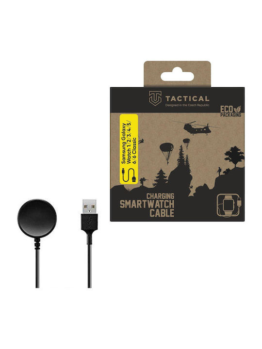 Tactical USB Charging Cable Μαύρο (Galaxy Watch 3 / 4)