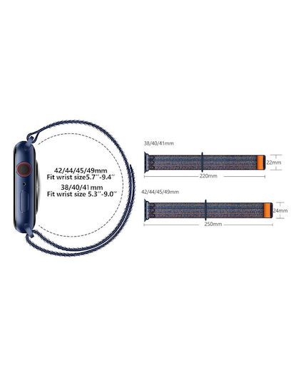 Hyperloq NeoPro Θήκη Μπρελόκ Σιλικόνης για AirTag σε Μπλε χρώμα