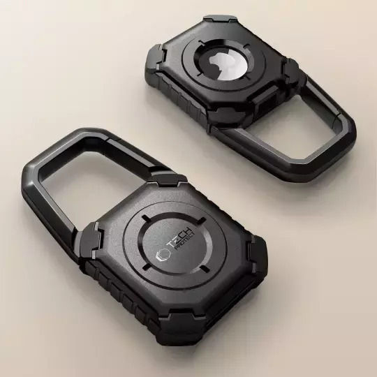 Tech-Protect Kevlar Θήκη για AirTag σε Μαύρο χρώμα