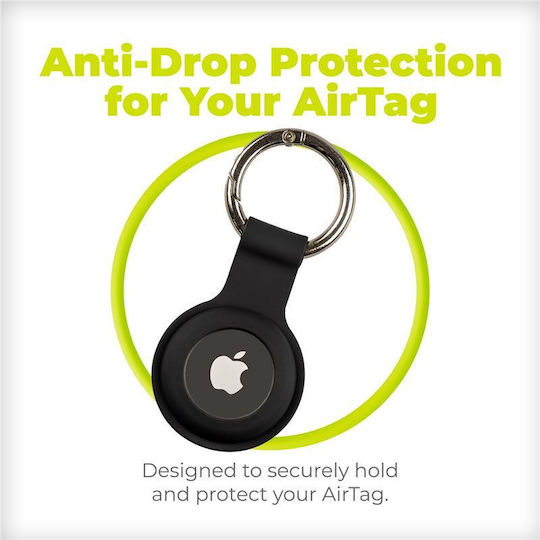Mobile Origin Θήκη Μπρελόκ Σιλικόνης για AirTag σε Μωβ χρώμα