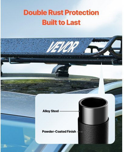 Vevor Steel Car Roof Rack 162.56x127cm