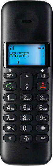 Motorola T302 Ασύρματο Τηλέφωνο Duo με Ελληνικό Μενού Μαύρο
