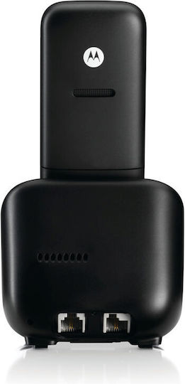 Motorola T302 Ασύρματο Τηλέφωνο Duo με Ελληνικό Μενού Μαύρο