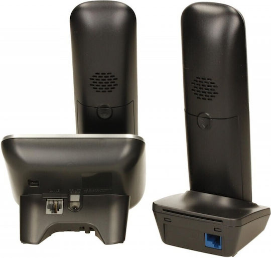 Panasonic KX-TG6812PDB Ασύρματο Τηλέφωνο Duo Μαύρο