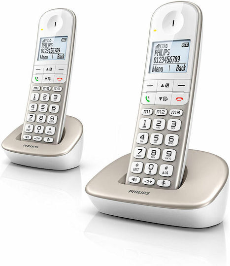 Philips XL490 Telefon fără fir Alb