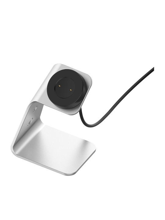 Magnetic Charger / Holder Алуминий Стойка Сребрист (Huawei Watch GT / GT2 - Часовник Huawei GT / GT2)