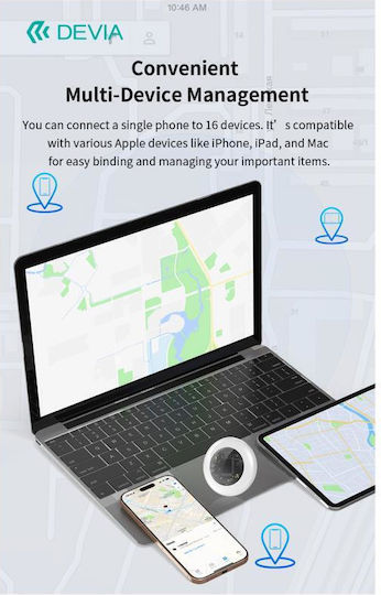 Devia Lite Tag G2305 Apple Find My Διάφανο