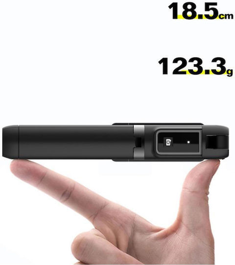 Blavec P-04 Selfie Stick Τρίποδο Κινητού Bluetooth Μαύρο