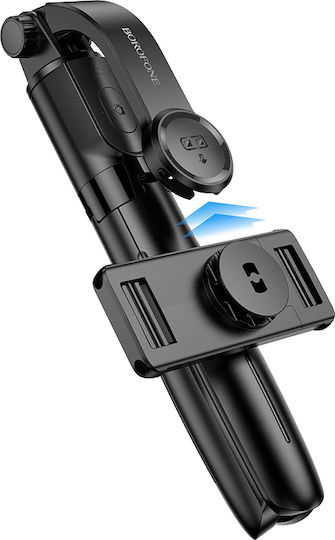 Borofone By13 Nube Selfie Stick Tripod Wireless Remote Κινητά Black