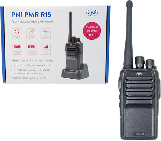 PNI Безжичен Трансивър PMR 0.5W В Черен Цвят