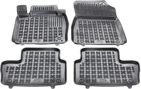 Rezaw Plast Set of Front and Rear Mats 4pcs Tray Type for Nissan Juke 2019+ Black