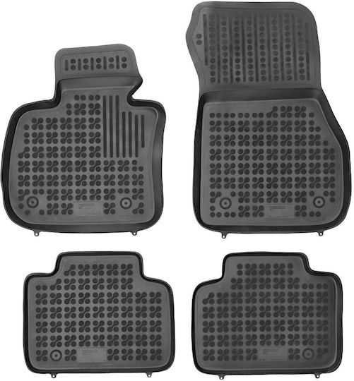 Rezaw Plast Set of Front and Rear Mats 4pcs Tray Type for BMW Series 2 2014+ Black