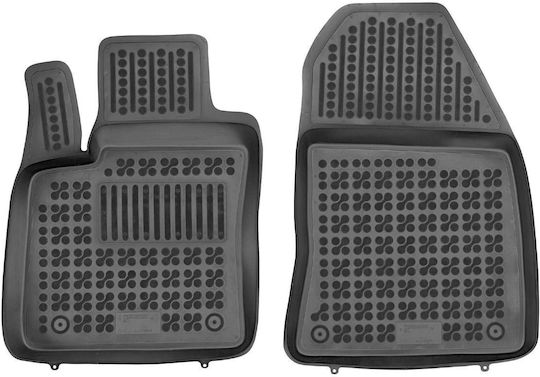 Rezaw Plast Front Mats 2pcs Tray Type for Ford Transit Courier 2014+ Black