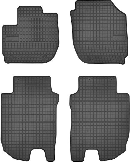 Frogum Set of Front and Rear Mats 4pcs for Honda HR-V 2015 Black
