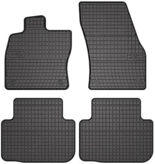 Frogum Set of Front and Rear Mats 4pcs for Volkswagen Golf Sportsvan 2014 Black