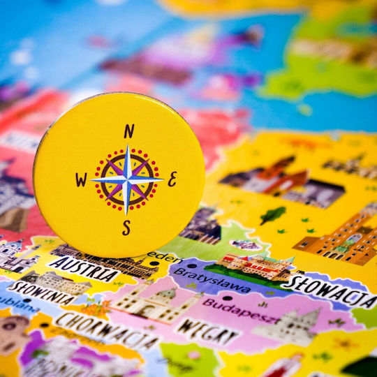 Board Game A Genius Is Looking For You: Poland and Europe for 3-6 Players 9+ Years Old (PL) Lisciani Giochi