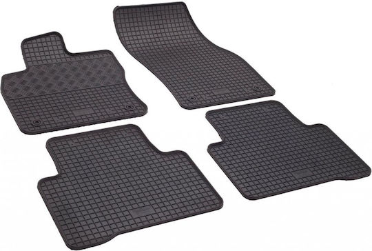 Rigum Set of Front and Rear Mats 4pcs for Volkswagen Tiguan 2016-2024 Black