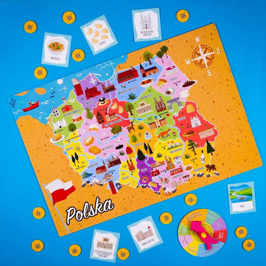 Board Game A Genius Is Looking For You: Poland and Europe for 3-6 Players 9+ Years Old (PL) Lisciani Giochi