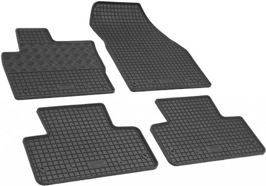 Rigum Satz Vorder- und Hintermatten 4Stück aus Gummi für Land Rover Range Rover Evoque 2011+ Schwarz