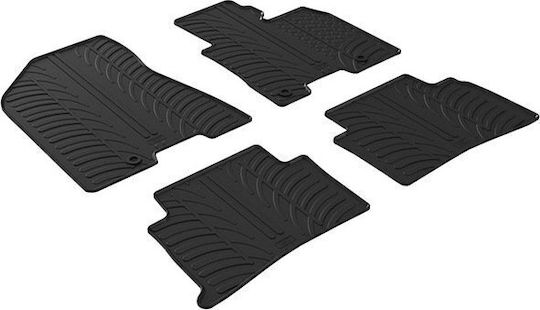 Gledring Set of Front and Rear Mats 4pcs for Seat Ateca Black