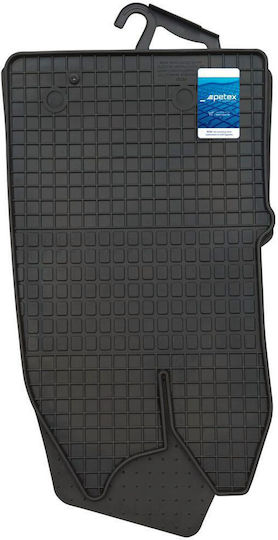 Petex Μπροστινά Πατάκια 2τμχ για Ford Tourneo / Transit Custom 2012+ Μαύρα