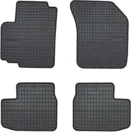 Frogum Set of Front and Rear Mats 4pcs for Opel Agila Suzuki Splash 2008 Black