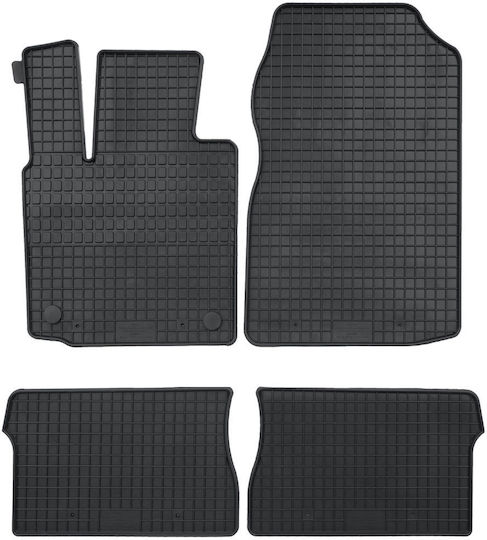 Petex Set of Front and Rear Mats 4pcs for Renault Twingo 2007-2014 Black