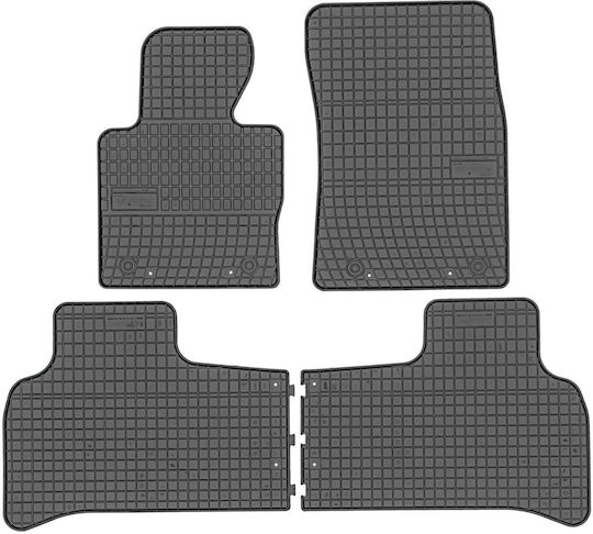 Frogum Satz Vorder- und Hintermatten 4Stück aus Gummi für Land Rover Range Rover Evoque 2005-2012 Schwarz