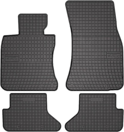 Frogum Set Covorașe Față și Spate 4buc din Furtun pentru BMW Serie 6 2003-2010 Negre