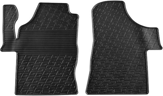 Gledring Set of Front and Rear Mats 2pcs for Mercedes-Benz Viano / Vito 2010-2013 Black