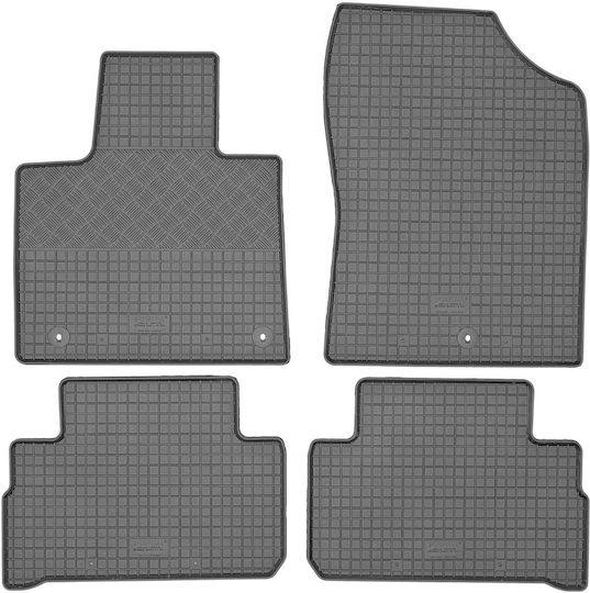 Rigum Set of Front and Rear Mats 4pcs for Hyundai Santa Fe 2020+ Black