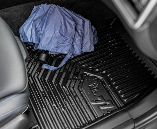 Frogum Set of Front and Rear Mats 4pcs Tray Type for Ford Focus 2018 Black