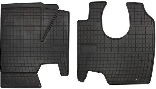 Frogum Front Mats 2pcs for Mercedes-Benz Axor 1999+ Black