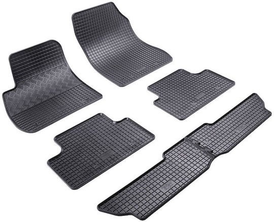 Rigum Set of Front and Rear Mats 6pcs for Opel Zafira C (7 places) Black