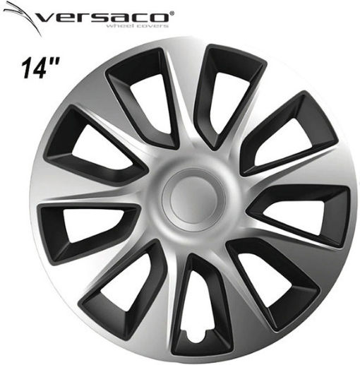 Versaco Σετ Τάσια Αυτοκινήτου Stratos 4τμχ 14" Ασημί