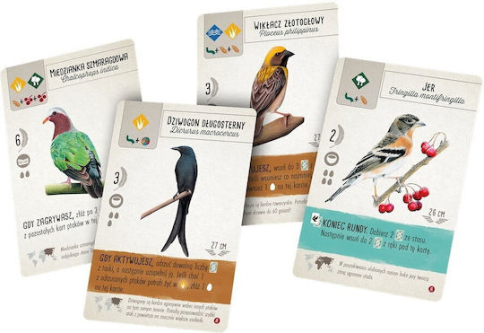 Game Expansion Playing on Wings: Birds of Asia for 1-7 Players 10+ Years Old (PL) Rebel Games