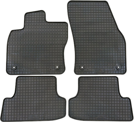 Petex Set of Front and Rear Mats 4pcs for Audi Q2 2016+ Black