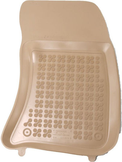 Rezaw Plast Satz Vorder- und Hintermatten Wannenartig 4Stück aus Gummi für Subaru Impreza 2007 Beige
