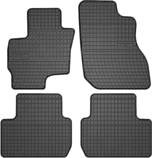 Frogum Set of Front and Rear Mats 4pcs for Mitsubishi Outlander 2014+ Black