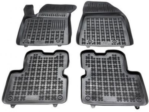 Rezaw Plast Set of Front and Rear Mats 4pcs Tray Type for Alfa Romeo Giulietta 2010+ Black