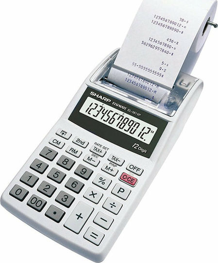 Sharp Calculator Rolă de hârtie pentru chitanțe 12 Cifre în Culoarea Alb 1buc