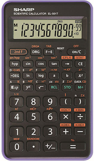 Sharp EL-501T Calculator Scientific Pocket 10 Digits in Black Color 1pcs